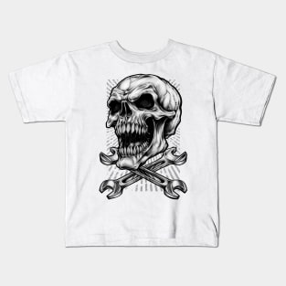 Mechanic Skull, Working class Kids T-Shirt